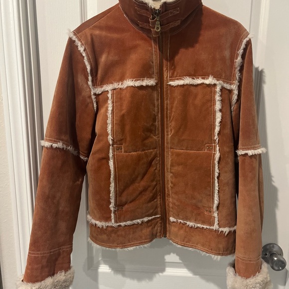 Wilsons Leather Jackets & Blazers - Wilsons Leather Cream Faux Fur Jacket